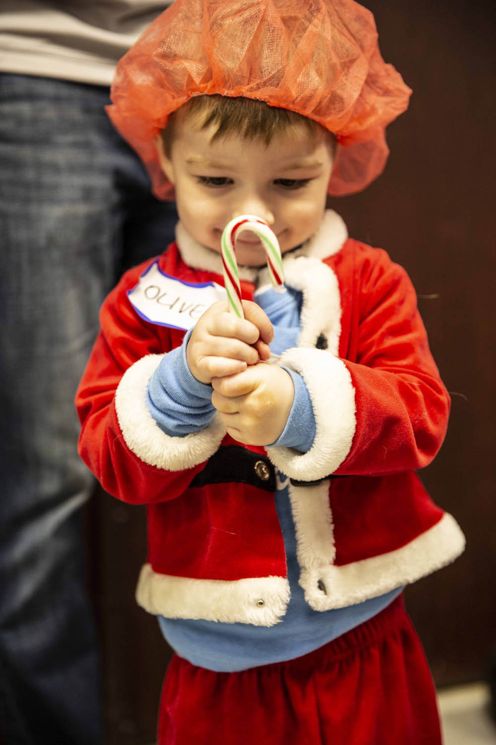 Lifeline Christmas Event - Boy with Candy Cane